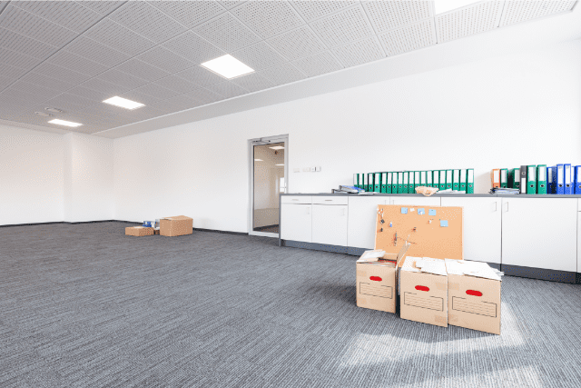 commercial cleaning for moving out of the office
