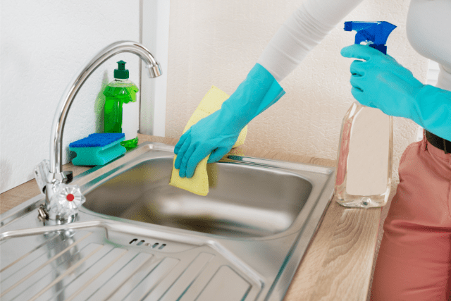 How To Clean a Kitchen Sink